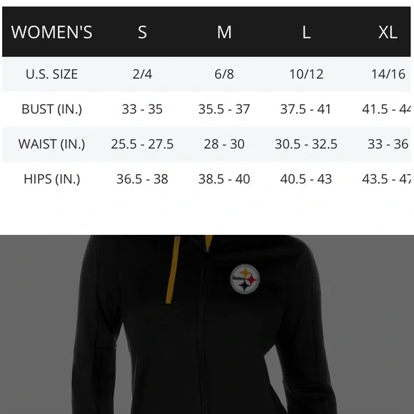 Women's Black/Gold Pittsburgh Steelers Generation Full-Zip Jacket - Picture 9 of 9